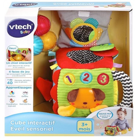 CUBE INTERACTIF EVEIL SENSORIEL EN TISSU - VTECH BABY-3417765282058-Lilojouets-Questembert-Muzillac-Morbihan