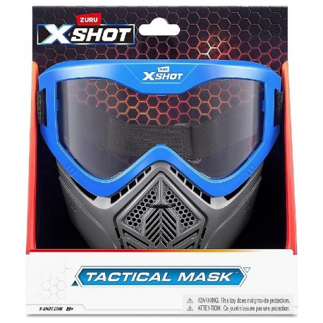 MASQUE TACTIQUE BLUE X-SHOT - PROTECTION DARTBLASTER-4894680036109-Lilojouets-Questembert-Muzillac-Morbihan