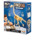 COFFRET DINODIG BRACHIOSAURUS DANS PLATRE AVEC VRAIE DENT - SQUELETTE A DETERRER