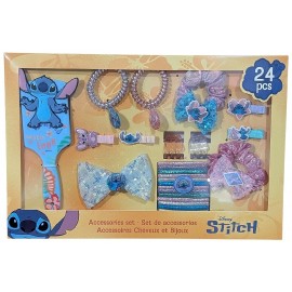 COFFRET ACCESSOIRES CHEVEUX ET BIJOUX 24 PIECES STITCH DISNEY-3701276511180-Lilojouets-Questembert-Muzillac-Morbihan