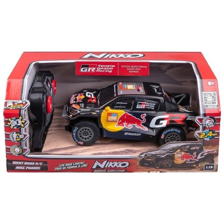 BUGGY RADIOCOM. TOYOTA RACING DAKAR RED BULL 2024 1.18E-22CM 2.4GHZ - NIKKO-4894716105939-Lilojouets-Questembert-Muzillac-Morbih