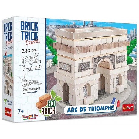COFFRET BRIQUES - ARC DE TRIOMPHE  A CONSTRUIRE 290 PIECES - BRICK TRICK TRAVEL-5900511615517-Lilojouets-Questembert-Muzillac-Mo