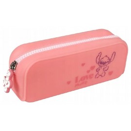 TROUSSE ROSE EN SILICONE STITCH DISNEY 18X7X5CM-5903686380877-Lilojouets-Questembert-Muzillac-Morbihan