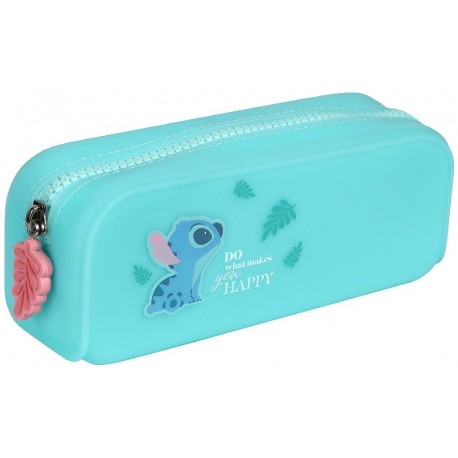 TROUSSE TURQUOISE EN SILICONE STITCH DISNEY 18X7X5CM-5903686380891-Lilojouets-Questembert-Muzillac-Morbihan