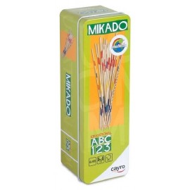 JEU DE MIKADO - 41 BAGUETTES EN BOIS DE 17CM AVEC BOITE METAL - CAYRO
