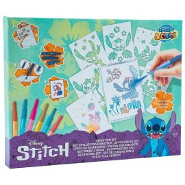 COFFRET STYLOS PULVERISATEURS STITCH 6 POCHOIRS - SPRAY PEN BLOPENS