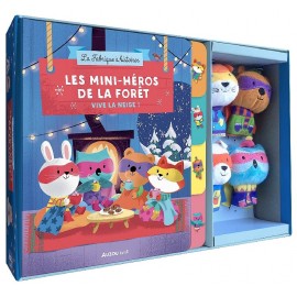 COFFRET MINI-HEROS DE LA FORET VIVE LA NEIGE 4 MARIONNETTES A DOIGTS - AUZOU-9791039527798-Lilojouets-Questembert-Muzillac-Morbi