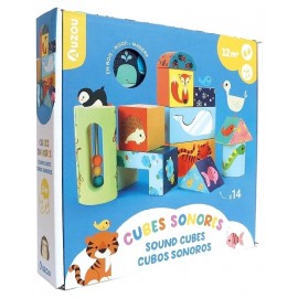 CUBES SONORES EN BOIS - 14 PIECES - AUZOU-9791039534062-Lilojouets-Questembert-Muzillac-Morbihan