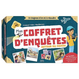 MON COFFRET D'ENQUETES AUTOUR DU MONDE - 20 ENIGMES A LIRE ET A RESOUDRE-9791039534284-Lilojouets-Questembert-Muzillac-Morbihan