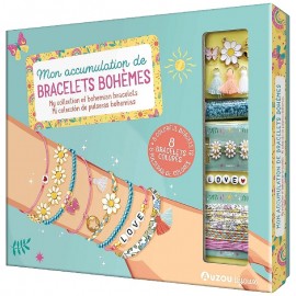 COFFRET MON ACCUMULATION  DE 8 BRACELETS BOHEMES - AUZOU BIJOUX