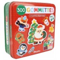 BOITE METAL 300 GOMMETTES REPOSITIONNABLES - NOEL - AUZOU