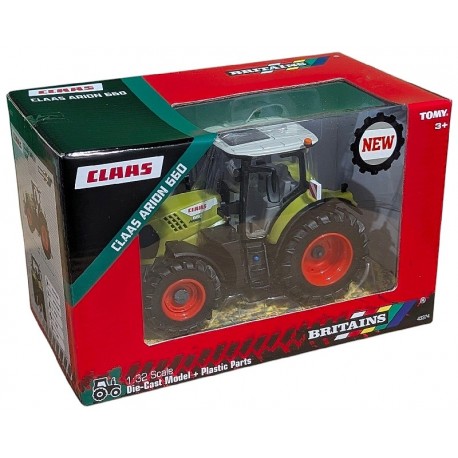 TRACTEUR CLAAS ARION 660 VERT EN METAL 1.32E 18CM - BRITAINS-0036881433743-Lilojouets-Questembert-Muzillac-Morbihan