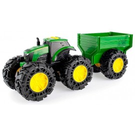 TRACTEUR SONORE AVEC REMORQUE 37CM MONSTER TREADS JOHN DEERE - TOMY-0036881473534-Lilojouets-Questembert-Muzillac-Morbihan TRACTEUR SONORE AVEC REMORQUE 37CM MONSTER TREADS JOHN DEERE - TOMY-0036881473534-Lilojouets-Questembert-Muzillac-Morbihan