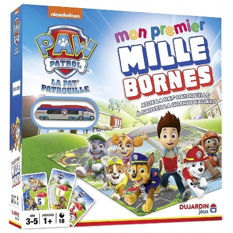 JEU MON PREMIER MILLE BORNES PAT PATROUILLE - DUJARDIN JEUX-3262190590359-Lilojouets-Questembert-Muzillac-Morbihan