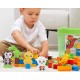 Coffret ferme abrick 150 pieces avec 3 figurines - ecoiffier-3280250013679-lilojouets-questembert-muzillac-morbihan