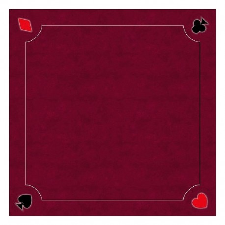 TAPIS DE JEU CARTES 70X70CM BORDEAUX ANTIDERAPANT - GAMME EXCELLENCE-3700325029652-Lilojouets-Questembert-Muzillac-Morbihan