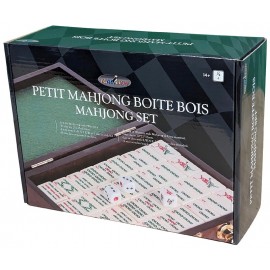 JEU DE MAHJONG - MALLETTE BOIS - TUILES 20X27X10MM