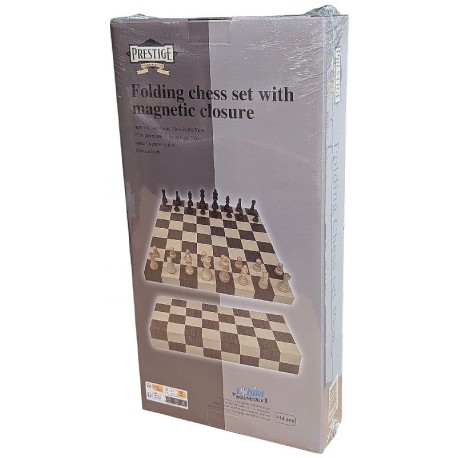 JEU D'ECHECS PLIABLE 40X40CM - EDITION PRESTIGE- FERMETURE MAGNETIQUE-3700325044334-Lilojouets-Questembert-Muzillac-Morbihan