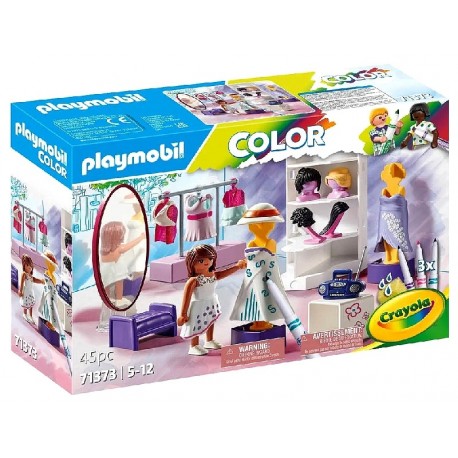 71373 ATELIER DE STYLISTE - 45 PIECES - PLAYMOBIL COLOR CRAYOLA-4008789713735-Lilojouets-Questembert-Muzillac-Morbihan