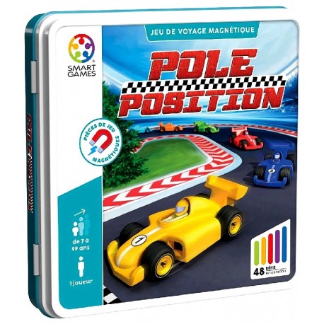 JEU POLE POSITION - BOITE METAL 48 DEFIS - JEU DE VOYAGE MAGNETIQUE SMARTGAMES-5414301525301-Lilojouets-Questembert-Muzillac-Mor