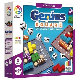 JEU GENIUS SQUARE DUEL - A VOS PLATEAUX PRETS PARTEZ - SMARTGAMES-5414301525615-Lilojouets-Questembert-Muzillac-Morbihan