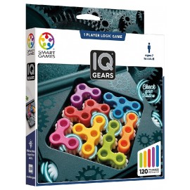 JEU IQ GEARS - 120 CHALLENGES 5 NIVEAUX - JEU DE LOGIQUE SMARTGAMES-5414301525691-Lilojouets-Questembert-Muzillac-Morbihan