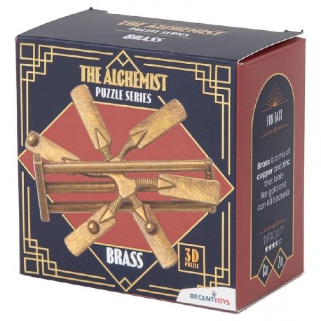 CASSE-TETE THE ALCHEMIST BRASS - 3D PUZZLE EN METAL LAITON - RECENT TOYS-8717278852072-Lilojouets-Questembert-Muzillac-Morbihan