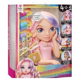 TETE A COIFFER ET BUSTE RAINBOW HIGH BELLA PARKER 4EN1