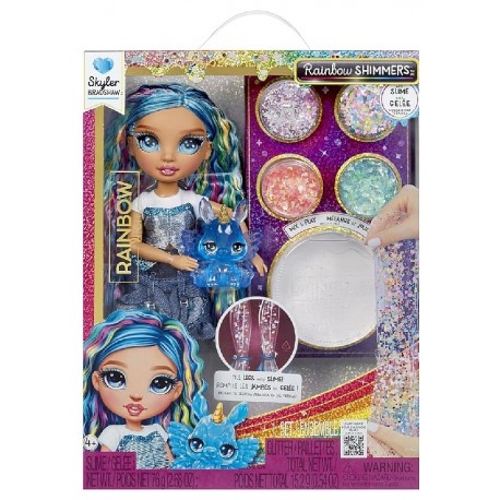 POUPEE RAINBOW HIGH SHIMMERS SKYLER 25CM SLIME ET PAILLETTES-0035051122418-Lilojouets-Questembert-Muzillac-Morbihan