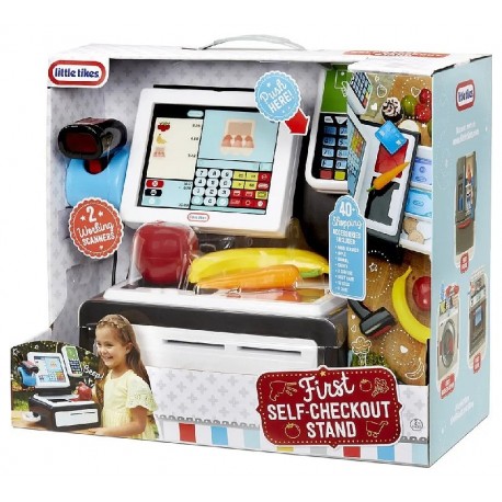 CAISSE ENREGISTREUSE ELECTRONIQUE LIBRE-SERVICE AVEC 40 ACCESSOIRES-0050743656163-Lilojouets-Questembert-Muzillac-Morbihan