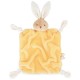 Doudou carre lapin jaune 20cm - avec boite kaloo intemporel-3666502140117-lilojouets-questembert-muzillac-morbihan