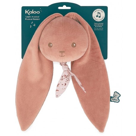 TETE LAPIN MUSICAL TERRACOTTA AUX GRANDES OREILLES - KALOO LAPINOO-3666502180298-Lilojouets-Questembert-Muzillac-Morbihan