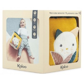 MON CUBE SENSORIEL MOUSSE ET TISSU - KALOO-3666502270005-Lilojouets-Questembert-Muzillac-Morbihan