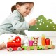 Train en bois a tirer - la ferme - 19 pieces - janod-3700217333140-lilojouets-questembert-muzillac-morbihan