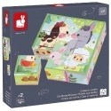 CUBES ANIMAUX DE LA FERME - 9 PIECES - JANOD