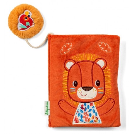 ALBUM PHOTO TISSU JACK LE LION - 14X18CM - LILLIPUTIENS-5414834836387-Lilojouets-Questembert-Muzillac-Morbihan