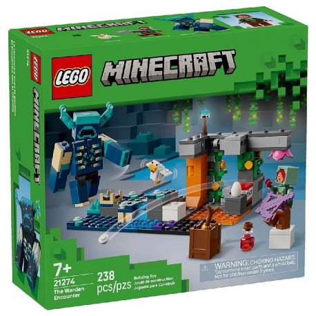 21274 RENCONTRE AVEC LE WARDEN - 238 PIECES - LEGO MINECRAFT-5702017815480-Lilojouets-Questembert-Muzillac-Morbihan