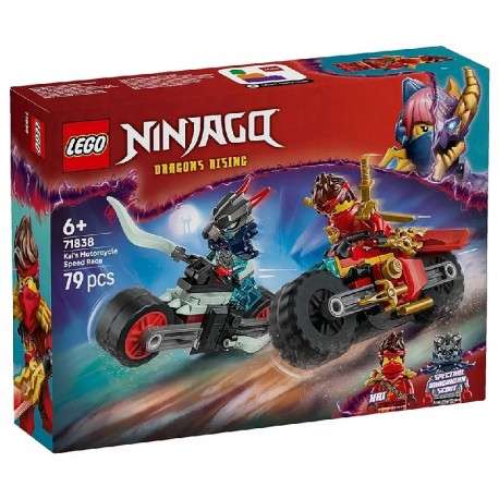 71838 KAI ET LA COURSE DE MOTO - 79 PIECES - LEGO NINJAGO DRAGON'S RISING-5702017815718-Lilojouets-Questembert-Muzillac-Morbihan
