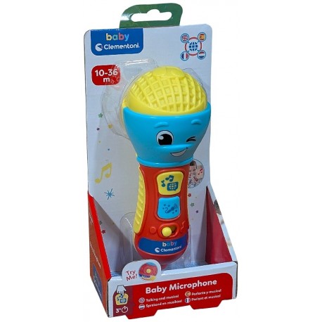 BABY MICROPHONE 16CM - CLEMENTONI-8005125175222-Lilojouets-Questembert-Muzillac-Morbihan