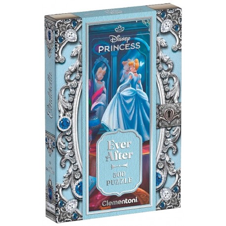 PUZZLE CENDRILLON EVER AFTER 500 PIECES - PRINCESS DISNEY CLEMENTONI-8005125351589-Lilojouets-Questembert-Muzillac-Morbihan