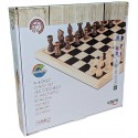 JEU D'ECHECS EN BOIS - PLATEAU 29X29CM