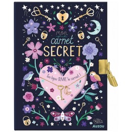 CARNET SECRET AVEC BIJOU LUNE ET CADENAS - PAPETERIE CREATIVE AUZOU-9791039530453-Lilojouets-Questembert-Muzillac-Morbihan
