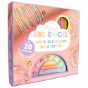 COFFRET BIJOUX ARC-EN-CIEL - 20 BRACELETS A CREER - AUZOU BIJOUX