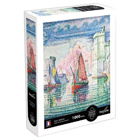 PUZZLE PAUL SIGNAC ENTREE PORT DE LA ROCHELLE 1000 PIECES 68X48CM - CALYPTO-3373910070126-Lilojouets-Questembert-Muzillac-Morbih
