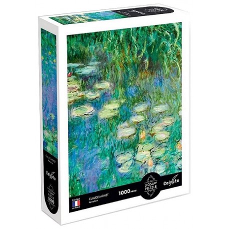 PUZZLE CLAUDE MONET NYMPHEAS 1000 PIECES 68X48CM - CALYPTO-3373910070157-Lilojouets-Questembert-Muzillac-Morbihan