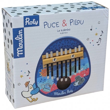 KALIMBA - INSTRUMENT DE MUSIQUE - PUCE ET PILOU MOULIN ROTY-3575676840948-Lilojouets-Questembert-Muzillac-Morbihan