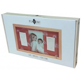 CADRE 2 EMPREINTES ET PHOTO - RAINBOW TERRACOTA - PETIT ARTICHAUT-3700552370763-Lilojouets-Questembert-Muzillac-Morbihan