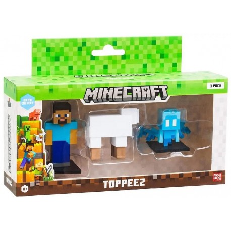 PACK 3 FIGURINES MINECRAFT 7CM ASST.-3701405829063-Lilojouets-Questembert-Muzillac-Morbihan