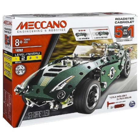 KIT VEHICULE ROADSTER CABRIOLET A RETROFRICTION - MECCANO NIVEAU 2-3701405829902-Lilojouets-Questembert-Muzillac-Morbihan
