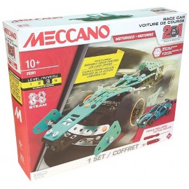 KIT CONSTRUCTION VOITURE DE COURSE MOTORISÉ - MECCANO 2EN1 NIVEAU 3-3701405829957-Lilojouets-Questembert-Muzillac-Morbihan